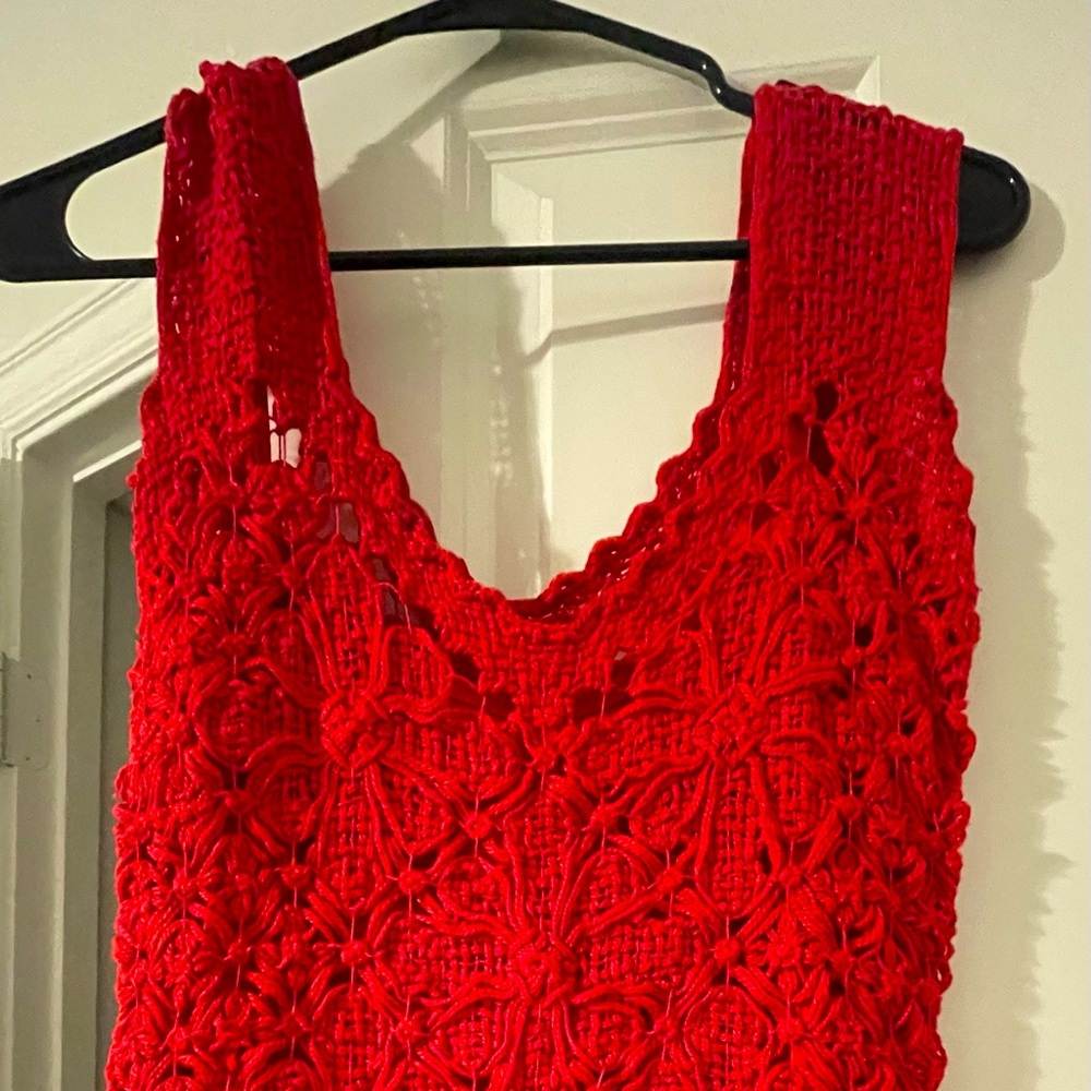 Red dress handmade